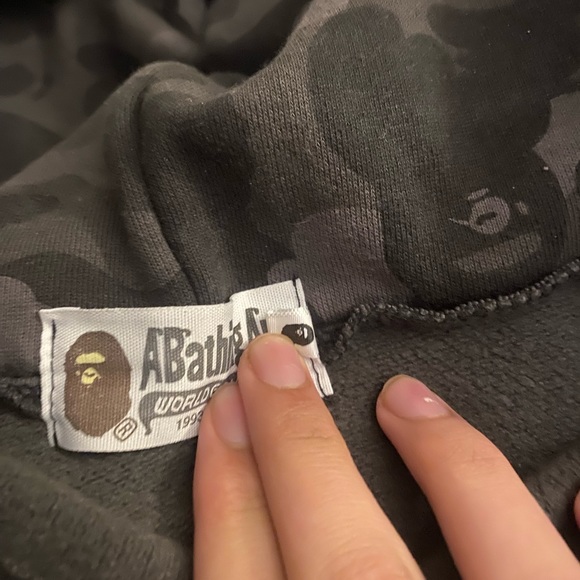 BAPE Camo Shark Full Zip (Black) - Picture 6 of 8